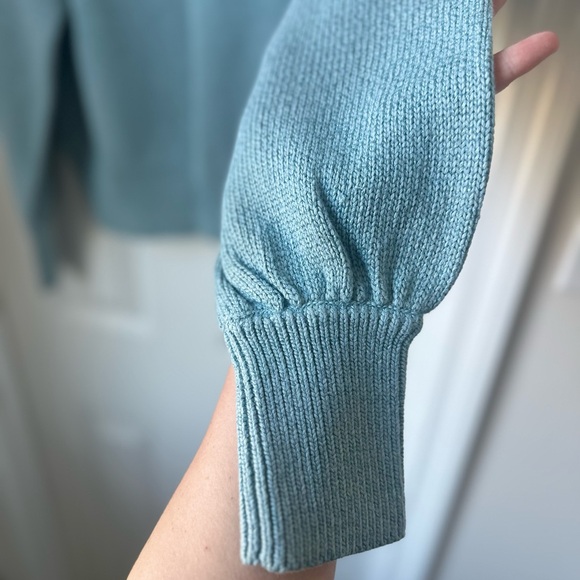 Ann Taylor Light Blue Crew Neck Sweater - Picture 3 of 4